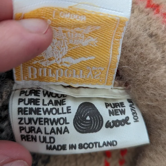 Burberry Tan and Black Striped Beret - Picture 6 of 8